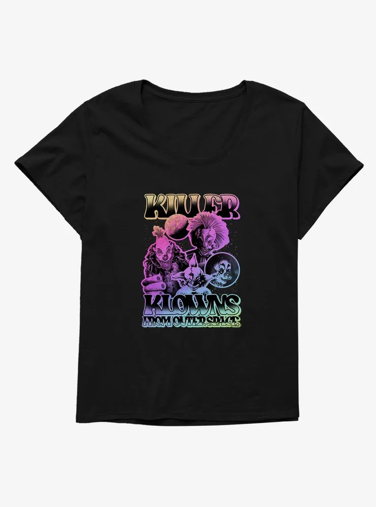 Killer Klowns From Outer Space Gradient Group Womens T-Shirt Plus