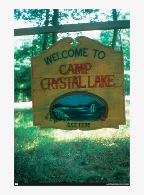 Friday The 13th Camp Crystal Lake Sign Poster