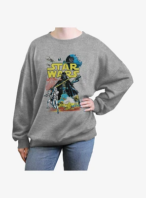 Star Wars Rebel Classic Girls Oversized Sweatshirt