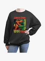 Jurassic Park Isla Nublar Tour Girls Oversized Sweatshirt