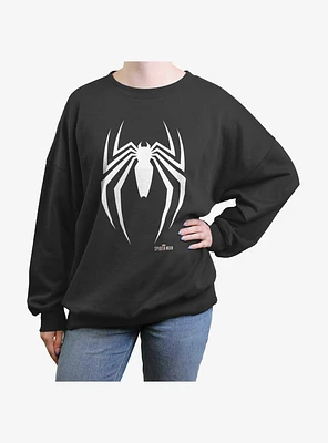 Marvel Spider-Man: Across The Spider-Verse Spider Icon Girls Oversized Sweatshirt