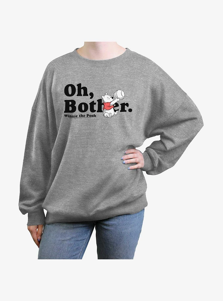 Disney Winnie The Pooh More Bothers Girls Oversized Sweatshirt