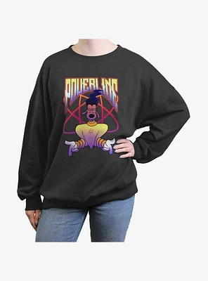 Disney Goofy Powerline Girls Oversized Sweatshirt
