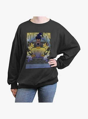 Disney Goofy Powerline Jam Girls Oversized Sweatshirt