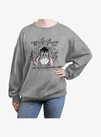 Disney Winnie The Pooh Eeyore Weeds Are Flowers Too Girls Oversized Sweatshirt