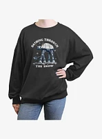 Star Wars AT-AT Dashing Through The Snow Girls Oversized Sweatshirt