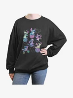 Disney Lilo & Stitch Planetary Girls Oversized Sweatshirt
