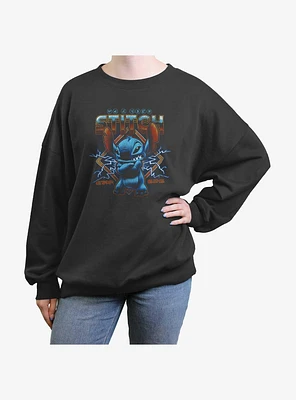 Disney Lilo & Stitch Rock Girls Oversized Sweatshirt