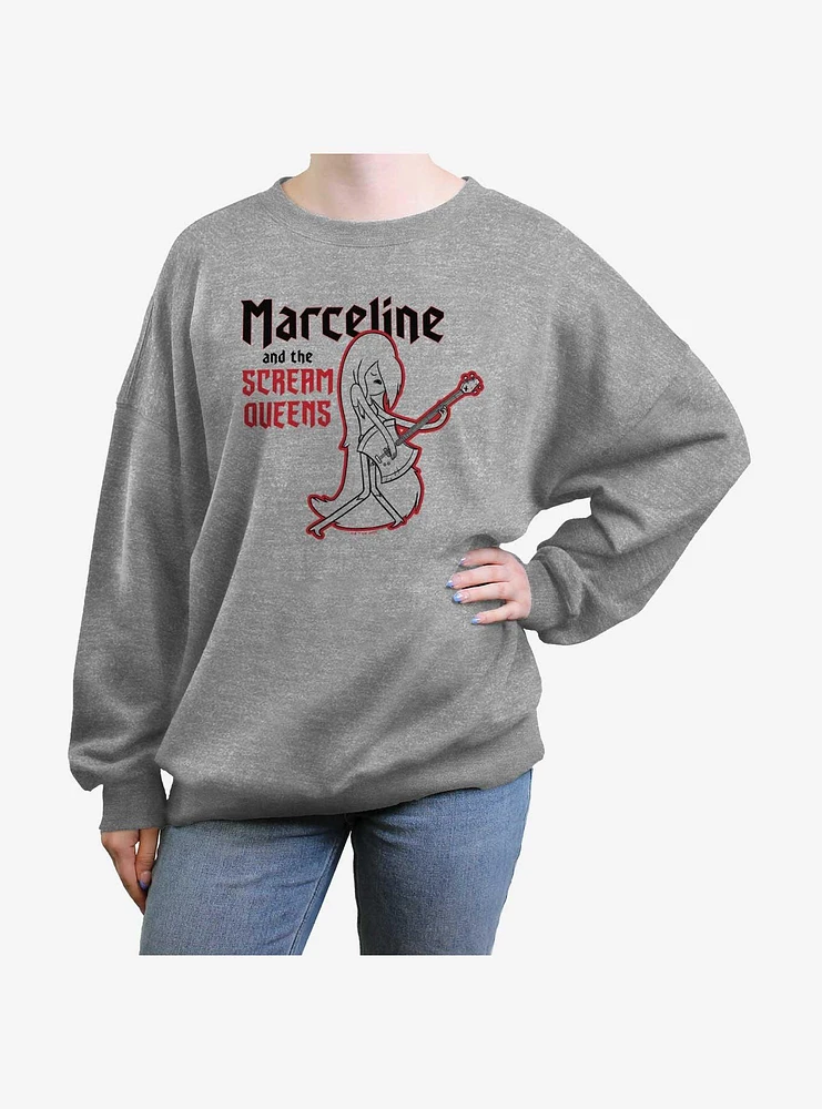 Adventure Time Marceline And The Scream Queens Girls Oversized Sweatshirt