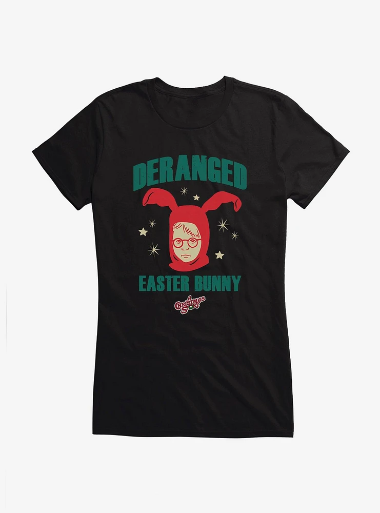 A Christmas Story Deranged Easter Bunny Girls T-Shirt