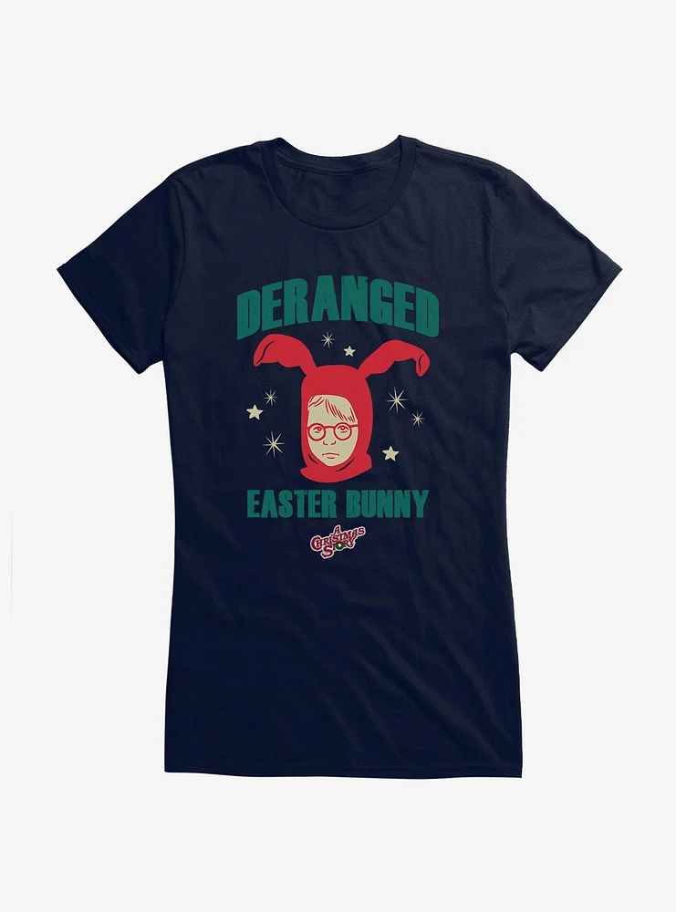 A Christmas Story Deranged Easter Bunny Girls T-Shirt