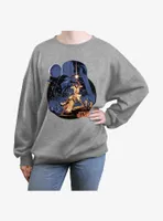 Star Wars Stellar Vintage Womens Oversized Sweatshirt
