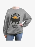 Disney Hocus Pocus Binx Cat A Bunch Of Womens Oversized Sweatshirt