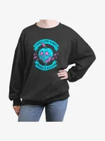 Disney Villains Love Story Villain Womens Oversized Sweatshirt