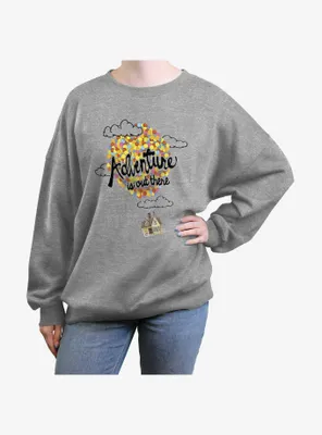 Disney Pixar Up Adventure Is Out There Womens Oversized Sweatshirt