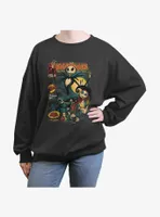 Disney The Nightmare Before Christmas Comic Cover Womens Oversized Sweatshirt