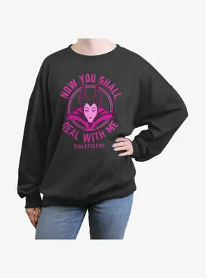 Disney Villains Deal With Maleficent Womens Oversized Sweatshirt