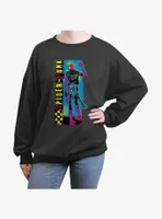 Marvel Spider-Man: Across The Spider-Verse Spider-Punk Womens Oversized Sweatshirt