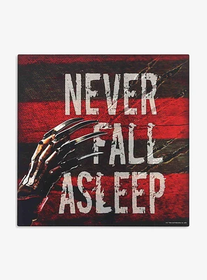 A Nightmare on Elm Street Never Fall Asleep Wood Wall Decor