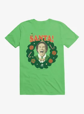 Elf Santa Buddy Wreathe T-Shirt