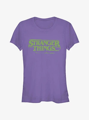 Stranger Things Destructive Logo Girls T-Shirt