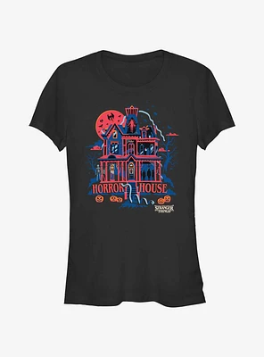 Stranger Things Haunted Vecna House Girls T-Shirt