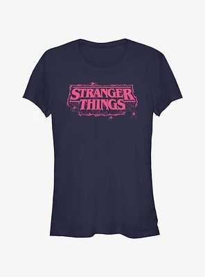 Stranger Things Webbed Logo Girls T-Shirt