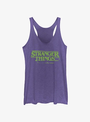 Stranger Things Destructive Logo Girls Tank