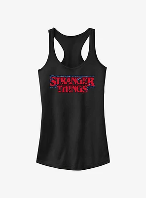 Stranger Things Intertwined Vines Logo Girls Tank