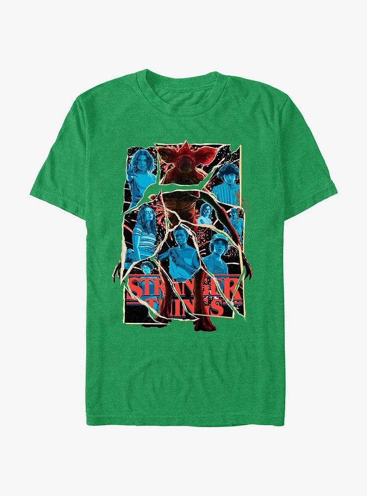 Stranger Things Shattered Reality Poster T-Shirt