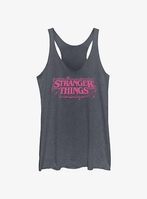 Stranger Things Webbed Logo Girls Tank