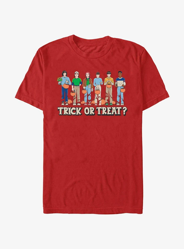 Stranger Things Trick Or Treat Crew T-Shirt