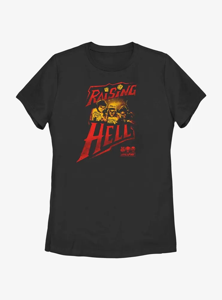 Stranger Things Raising Hell Womens T-Shirt