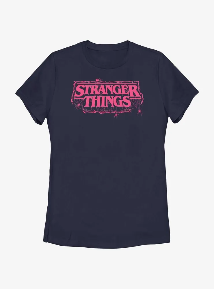 Stranger Things Webbed Logo Womens T-Shirt