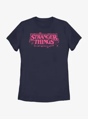 Stranger Things Webbed Logo Womens T-Shirt