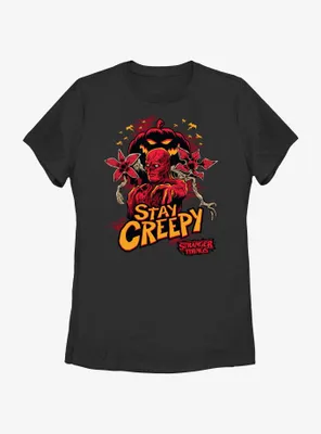 Stranger Things Vecna Stay Creepy Womens T-Shirt