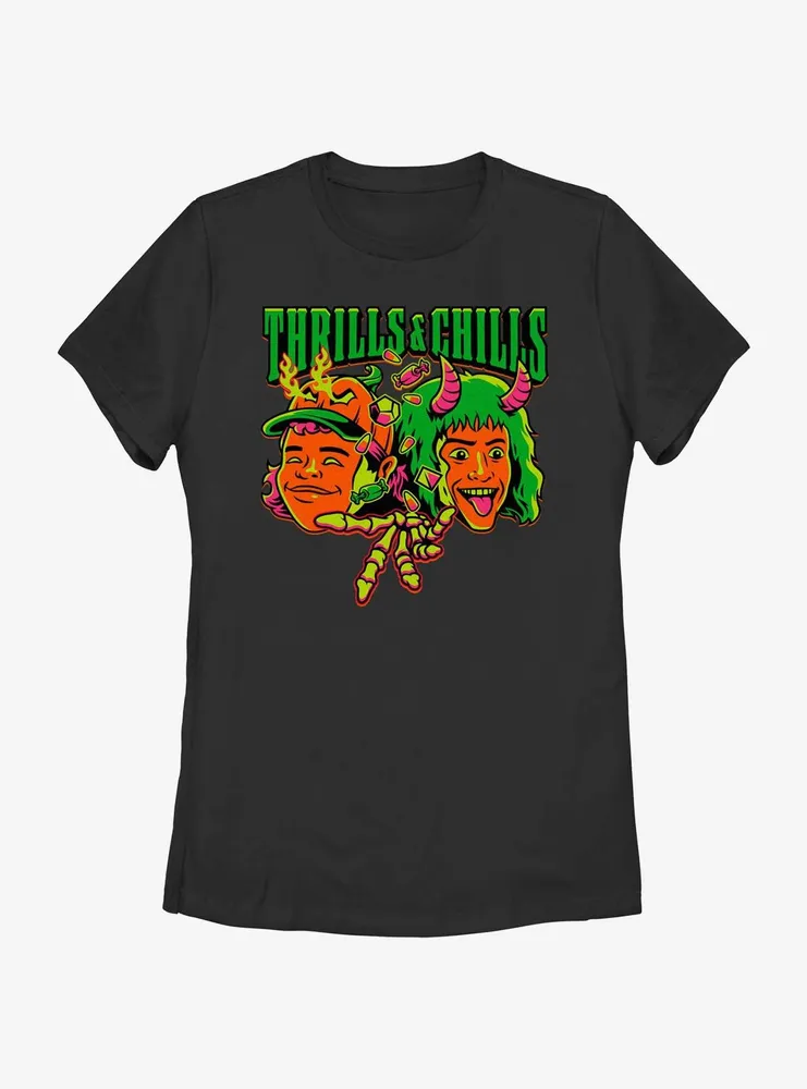 Stranger Things Thrills & Chills Dustin and Eddie Womens T-Shirt