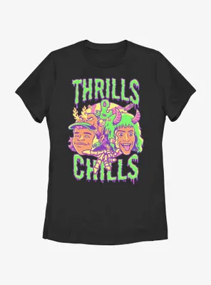 Stranger Things Thrills & Chills Drip Dustin and Eddie Womens T-Shirt