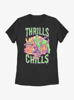 Stranger Things Thrills & Chills Drip Dustin and Eddie Womens T-Shirt