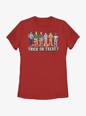 Stranger Things Trick Or Treat Crew Womens T-Shirt