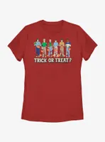 Stranger Things Trick Or Treat Crew Womens T-Shirt