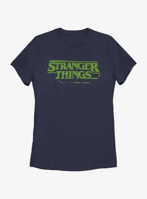 Stranger Things Destructive Logo Womens T-Shirt