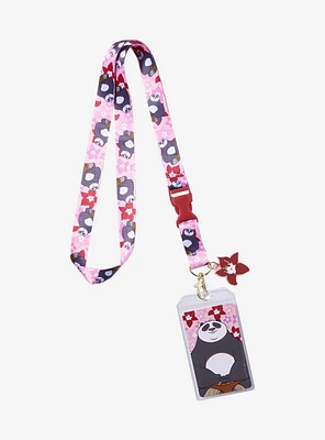 Loungefly Kung Fu Panda Po Cherry Blossom Allover Print Lanyard - BoxLunch Exclusive