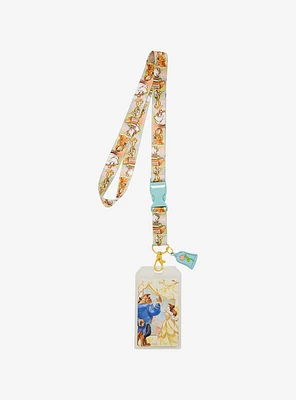 Disney Beauty and the Beast Belle and Beast Dancing Lanyard — BoxLunch Exclusive