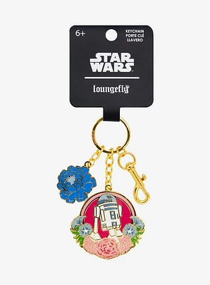 Loungefly Star Wars R2-D2 Floral Keychain — BoxLunch Exclusive