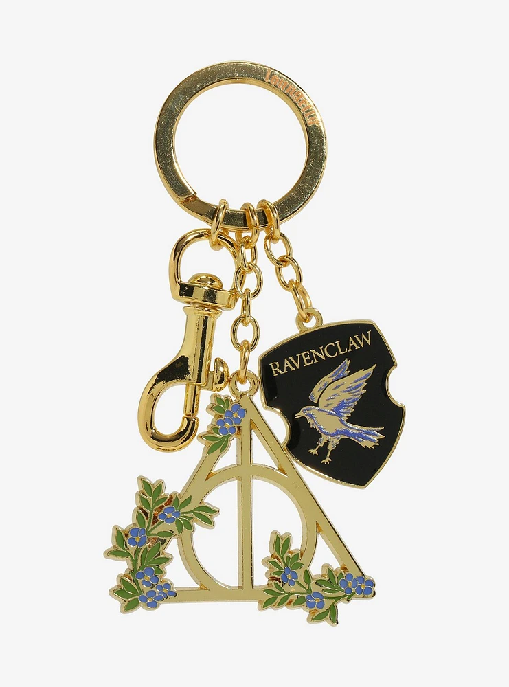 Loungefly Harry Potter Deathly Hallows Ravenclaw Multi-Charm Keychain — BoxLunch Exclusive