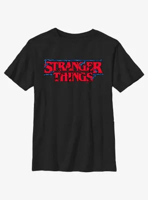 Stranger Things Intertwined Vines Logo Youth T-Shirt