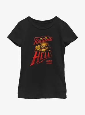 Stranger Things Raising Hell Youth Girls T-Shirt