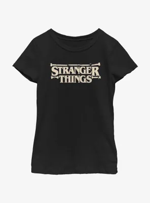 Stranger Things Boney Logo Youth Girls T-Shirt