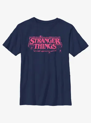 Stranger Things Webbed Logo Youth T-Shirt